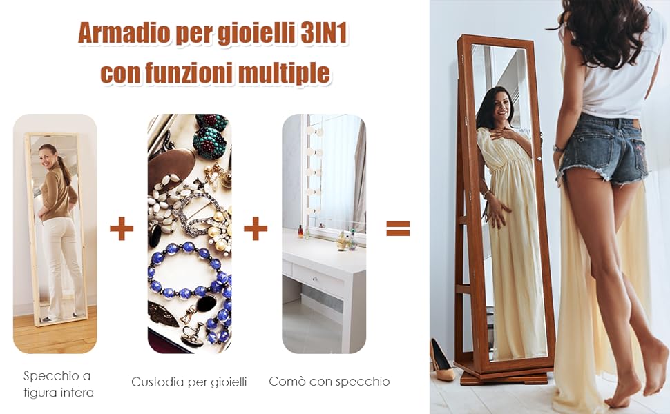 Split Shopping Italia WEB - Armadio Portagioie con Specchio