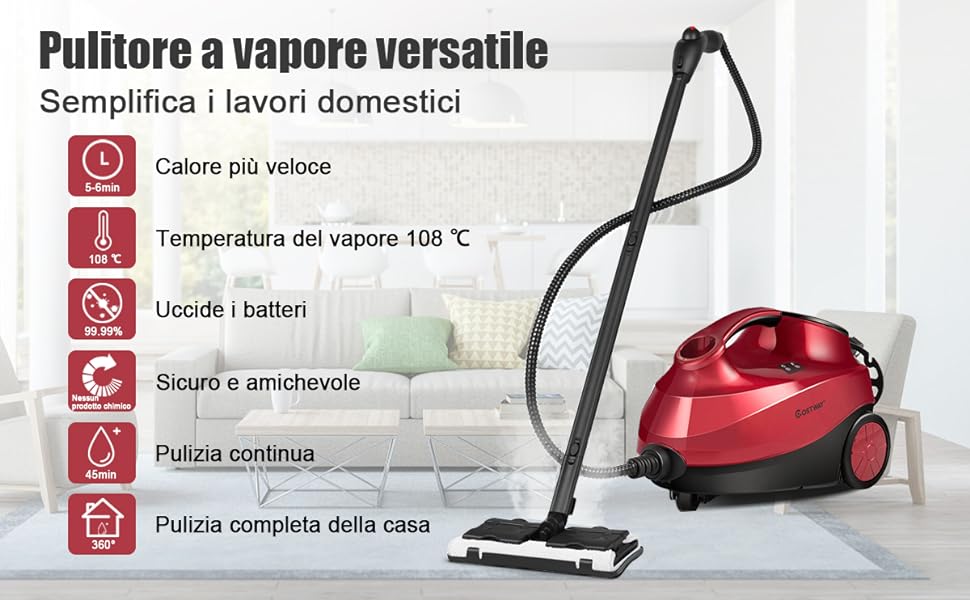 Steam Sweeper Pulitore tappeti 