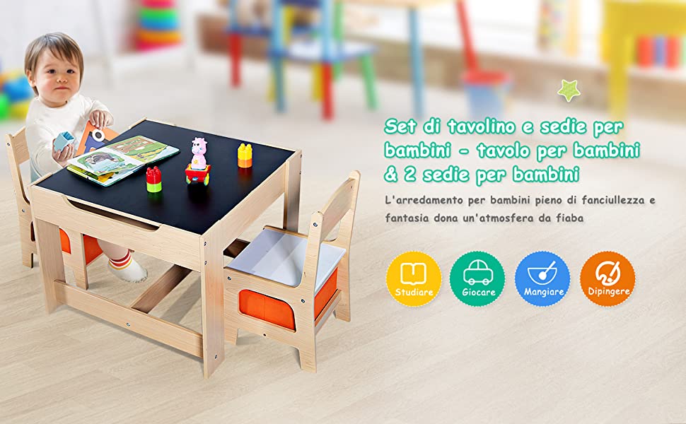 Tavolo da puzzle portatile in legno per adulti e Italy
