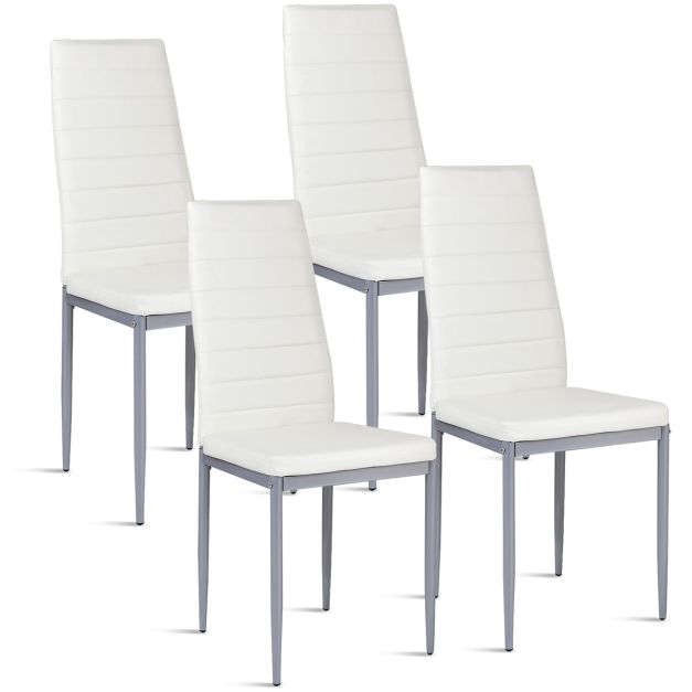 Costway Rialzo sedia 6 in 1 in PU ergonomico e comodo, Set tavolo