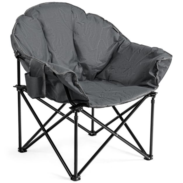 Sedia da campeggio premium sedia pieghevole imbottita spessa leggera 3 kg,  capacità 130 kg