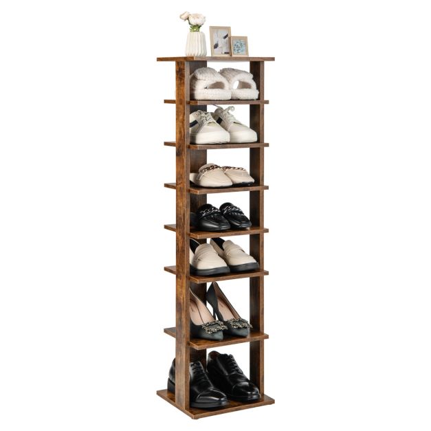 Scaffale for scarpe verticale a 4-9 livelli, scarpiera alta, supporto for  riporre le scarpe, torre for scarpe stretta for ingresso, organizer for  scarpe ad angolo for armadio stretto, corridoio, camer : 