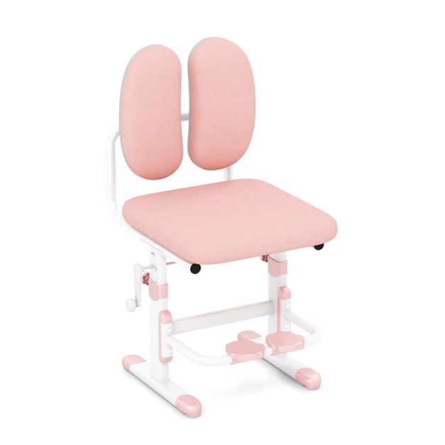 Sedia per bambini regolabile in altezza, Sedia da scrivania ergonomica con  doppio supporto alla schiena - Costway