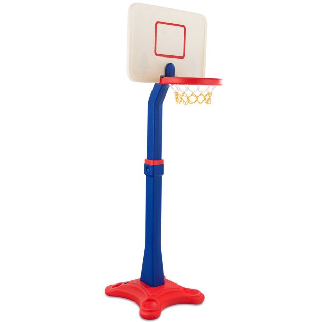 Mini canestro da basket a muro da interno con pallacanestro e pompa  46x30,5cm - Costway