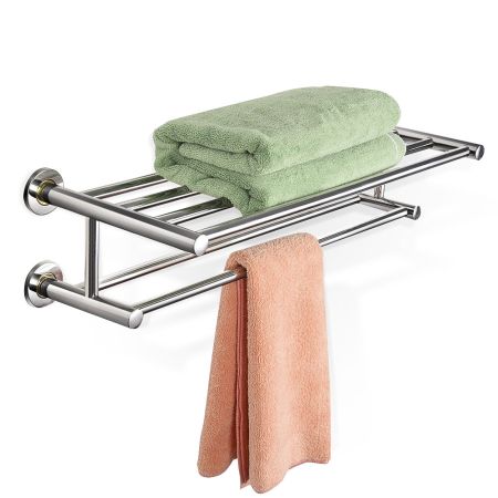 Porta asciugamani adesivo a barra da bagno in metallo con finitura nera  opaca Stick Cosmic