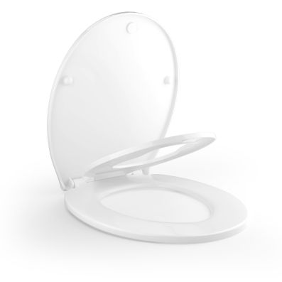WC con coprivaso del sedile da 1000 A di colore bianco con pulsante  Prestowash Basic Presto - Habitium®